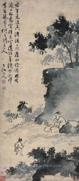  Goose Painting - wang xizhi catching the goose old China ink